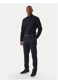 TOMMY HILFIGER - Tommy Hilfiger Koszula Core Flex MW0MW39988 Granatowy Regular Fit. Kolor: niebieski. Materiał: bawełna #11