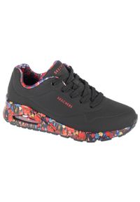 skechers - Buty sportowe Sneakersy damskie, Uno - Majestic Garden. Kolor: czarny. Sport: turystyka piesza