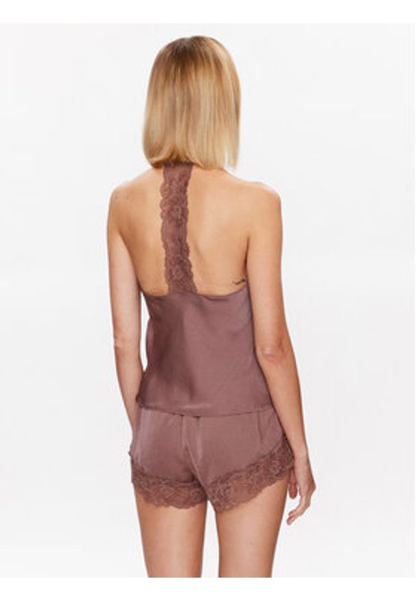 Hunkemöller Koszulka piżamowa Spun 201716 Brązowy Feminine Fit. Kolor: brązowy. Materiał: syntetyk