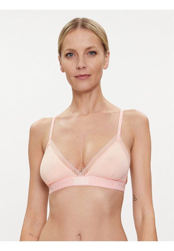 TOMMY HILFIGER - Tommy Hilfiger Biustonosz braletka UW0UW04750 Różowy. Kolor: różowy. Materiał: syntetyk