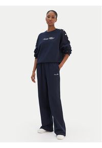 TOMMY HILFIGER - Tommy Hilfiger Bluza Script WW0WW48783 Granatowy Relaxed Fit. Kolor: niebieski. Materiał: bawełna #5