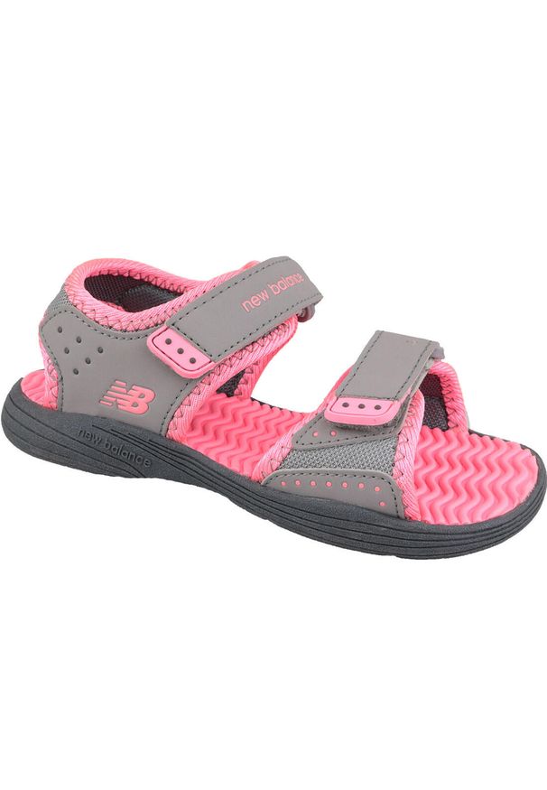 Buty do chodzenia dla dzieci New Balance Poolside. Zapięcie: bez zapięcia. Kolor: różowy. Materiał: materiał, syntetyk