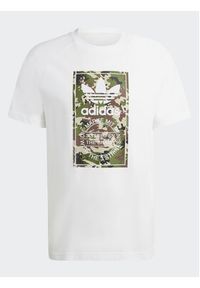 Adidas - adidas T-Shirt Camo Tongue IS0246 Biały Regular Fit. Kolor: biały. Materiał: bawełna #2