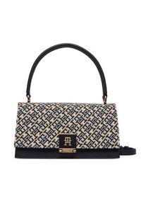 TOMMY HILFIGER - Tommy Hilfiger Torebka Th Her Med Crossover Jacqu AW0AW18638 Granatowy. Kolor: niebieski. Materiał: skórzane #3