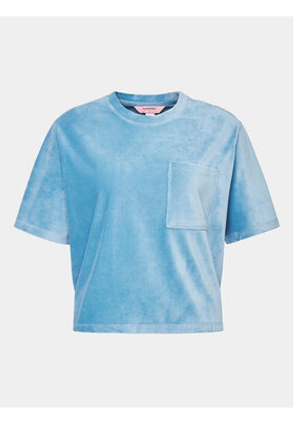 Hunkemöller Koszulka piżamowa 203212 Niebieski Comfortable Fit. Kolor: niebieski. Materiał: syntetyk