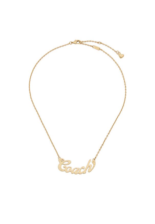 Naszyjnik Coach. Materiał: złote. Kolor: złoty