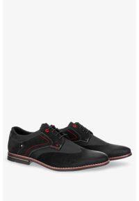 Badoxx - Czarne buty wizytowe sznurowane badoxx mxc429. Kolor: czarny. Styl: wizytowy
