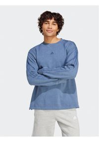 Adidas - adidas Bluza ALL SZN 3-Stripes IR5256 Niebieski Regular Fit. Kolor: niebieski. Materiał: bawełna #1