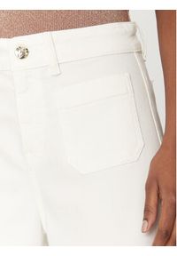 Marella Spodnie palazzo Samovar 2515131201 Écru Regular Fit. Kolor: kremowy. Materiał: wiskoza, bawełna #4