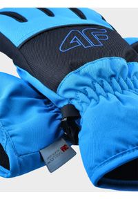 4f - Rękawice narciarskie Thinsulate chłopięce - kobaltowe. Kolor: niebieski. Materiał: syntetyk, materiał. Technologia: Thinsulate. Sport: narciarstwo #2