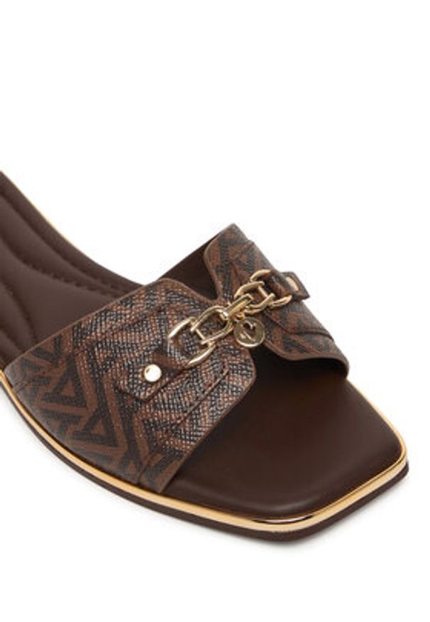 Aldo Klapki Alamassi 14190496 Brązowy. Kolor: brązowy. Materiał: skóra