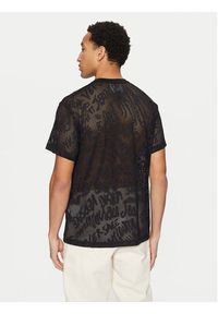 Versace Jeans Couture T-Shirt 78GAH6R0 Czarny Regular Fit. Kolor: czarny. Materiał: bawełna #4