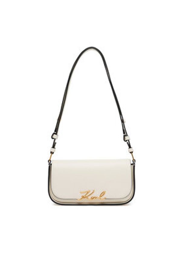 Karl Lagerfeld - KARL LAGERFELD Torebka A1W30039 Écru. Kolor: kremowy. Materiał: skórzane