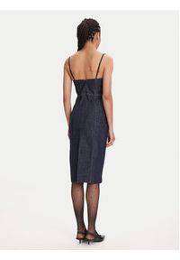 Miss Sixty 6S1DJ49400 Sukienka jeansowa Blue Black Denim F26. Kolor: niebieski. Materiał: bawełna #4