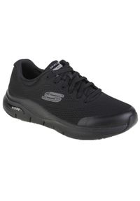 skechers - Buty sportowe Sneakersy męskie, Skechers Arch Fit. Kolor: czarny. Sport: turystyka piesza #1