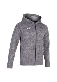 Kurtka z kapturem Joma Menphis. Typ kołnierza: kaptur. Kolor: szary. Materiał: prążkowany. Sport: piłka nożna #1