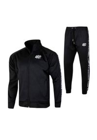 EXTREME HOBBY - Komplet dresowy męski Extreme Hobby Style sportowy. Kolor: biały, czarny, wielokolorowy. Materiał: dresówka, poliester