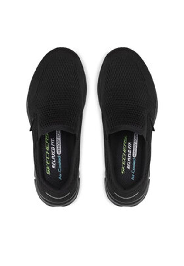 skechers - Skechers Półbuty Play 232016/BBk Czarny. Kolor: czarny. Materiał: materiał