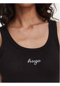 Hugo - HUGO Top Damatank 50572293 Czarny Extra Slim Fit. Kolor: czarny. Materiał: bawełna #5