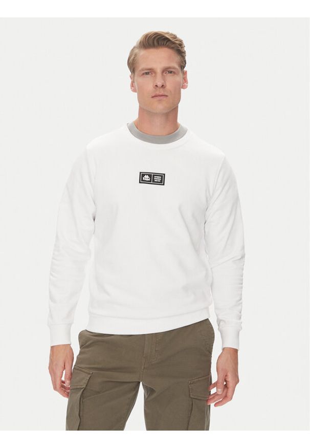 Kappa Bluza Authentic Nymphe 321Y1MW Biały Comfort Fit. Kolor: biały. Materiał: bawełna