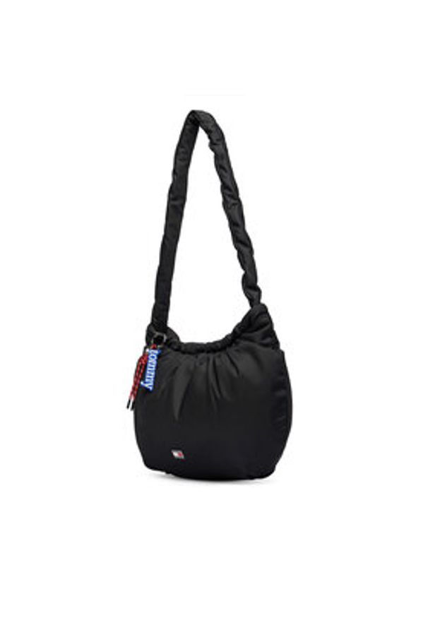 Tommy Jeans Torebka Tjw Icon Charms Hobo AW0AW18783 Czarny. Kolor: czarny