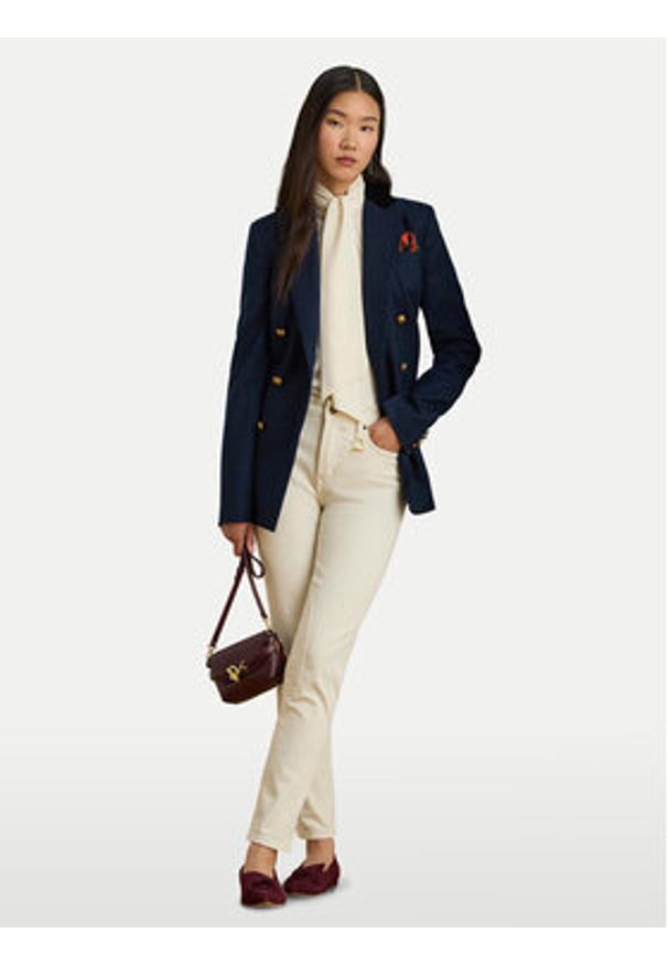 Lauren Ralph Lauren - LAUREN RALPH LAUREN Koszula 200P14083001 Beżowy Relaxed Fit. Kolor: beżowy. Materiał: syntetyk