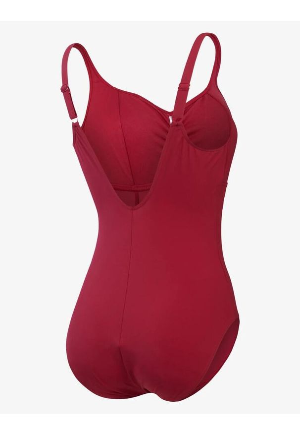 Strój kąpielowy damski Speedo Shaping AquaNite. Kolor: czerwony. Materiał: lycra, nylon