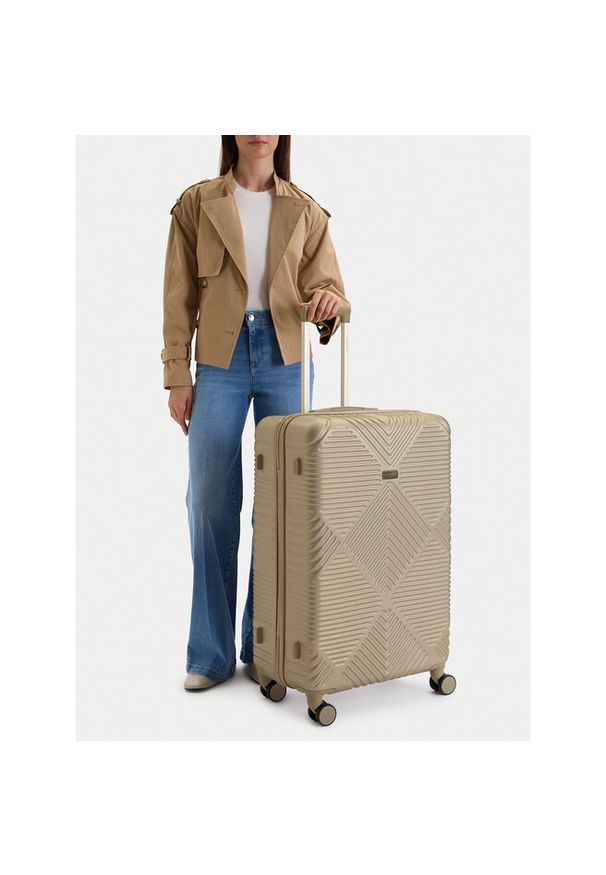 Walizka duża Nine West. Kolor: złoty