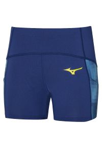 Szorty damskie Mizuno. Kolor: niebieski. Długość: krótkie. Sezon: lato #1