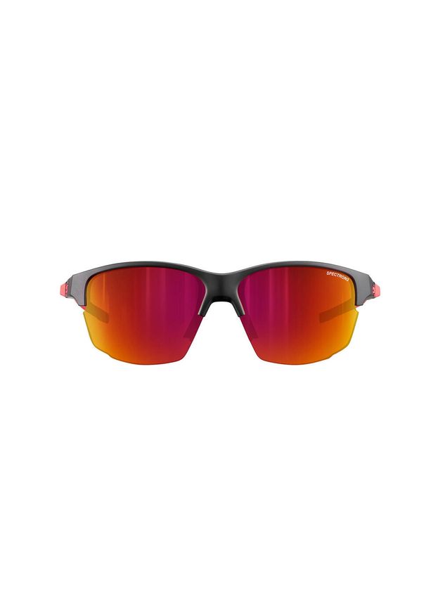 JULBO - Okulary przeciwsłoneczne sportowe Julbo Split Spectron 3. Kolor: czerwony, wielokolorowy, czarny