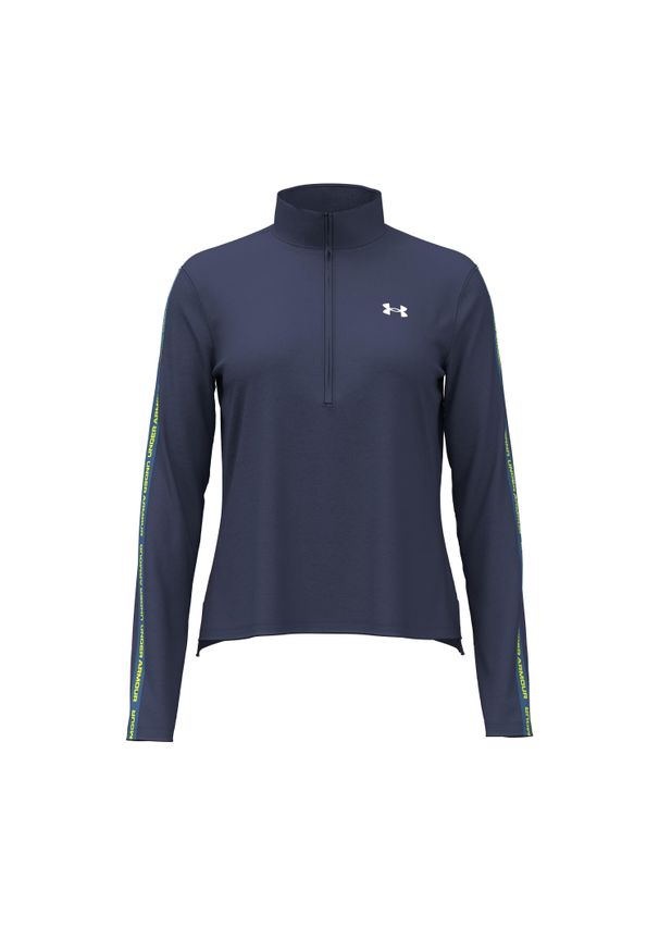 Bluza damska Under Armour Tech Wordmark Tape. Kolor: niebieski. Materiał: materiał. Sport: fitness