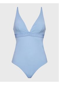 Calvin Klein Swimwear Strój kąpielowy KW0KW02137 Niebieski. Kolor: niebieski. Materiał: syntetyk