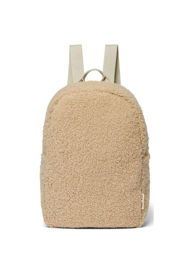 ZAMMATARO - Plecak Ecru Teddy dla dzieci Midi - stylowy i wygodny. Kolor: beżowy. Styl: elegancki