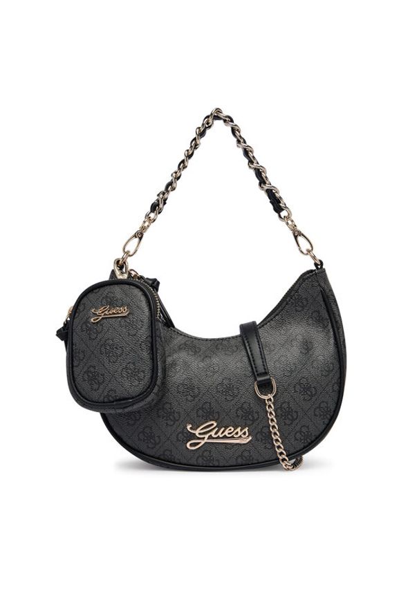 Guess Torebka J6YZ02 W2507 Czarny. Kolor: czarny. Materiał: skórzane