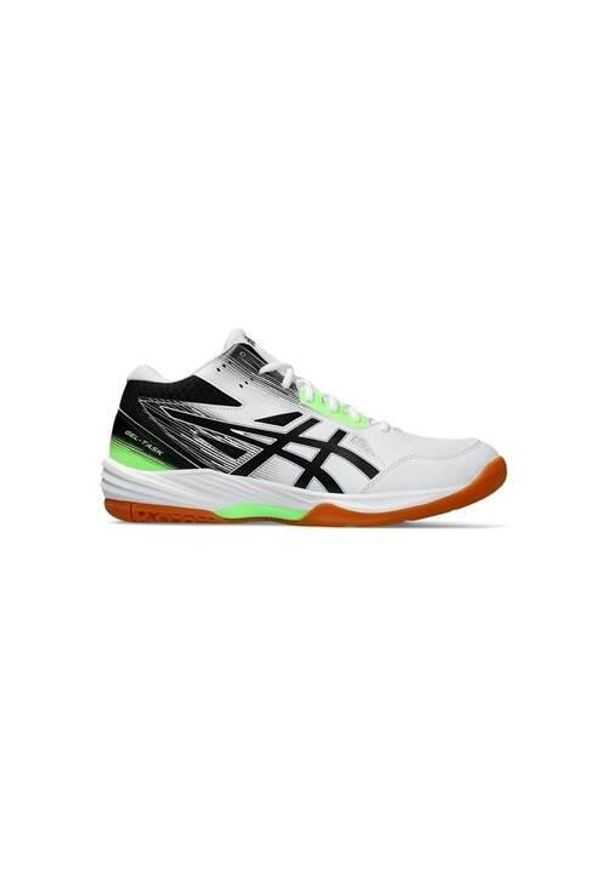 Buty siatkarskie męskie Asics Gel Task Mt 3. Zapięcie: sznurówki. Kolor: czarny, biały, wielokolorowy. Materiał: syntetyk, materiał. Szerokość cholewki: normalna. Sport: siatkówka