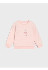 Sinsay - Bluza crewneck z nadrukiem - różowy. Kolor: różowy. Wzór: nadruk #1
