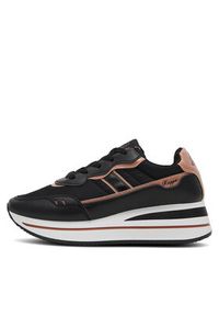 Kappa Sneakersy Logo Reely 351H2TW - A3L Czarny. Kolor: czarny. Materiał: materiał