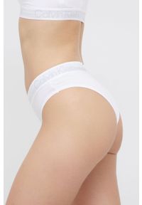 Calvin Klein Underwear Figi kolor biały. Kolor: biały. Materiał: materiał, dzianina. Wzór: gładki #3