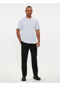 Calvin Klein T-Shirt Hero K10K111346 Błękitny Regular Fit. Kolor: niebieski. Materiał: bawełna #5