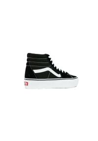 Buty do chodzenia damskie Vans SK8HI Platform 2. Wysokość cholewki: za kostkę. Zapięcie: sznurówki. Kolor: czarny. Materiał: materiał, syntetyk. Szerokość cholewki: normalna. Obcas: na platformie. Sport: turystyka piesza