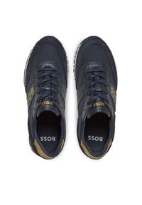 BOSS - Boss Sneakersy J29347 M Granatowy. Kolor: niebieski. Materiał: skóra #3