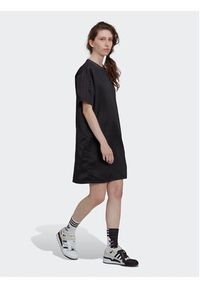 Adidas - adidas Sukienka codzienna Always Original Laced HK5079 Czarny Relaxed Fit. Okazja: na co dzień. Kolor: czarny. Materiał: syntetyk. Typ sukienki: proste. Styl: casual #7
