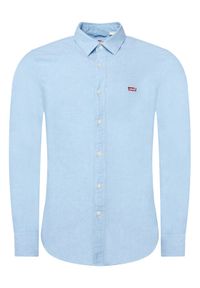 Levi's® Koszula Ls Battery Hm 86625-0005 Błękitny Slim Fit. Kolor: niebieski. Materiał: bawełna