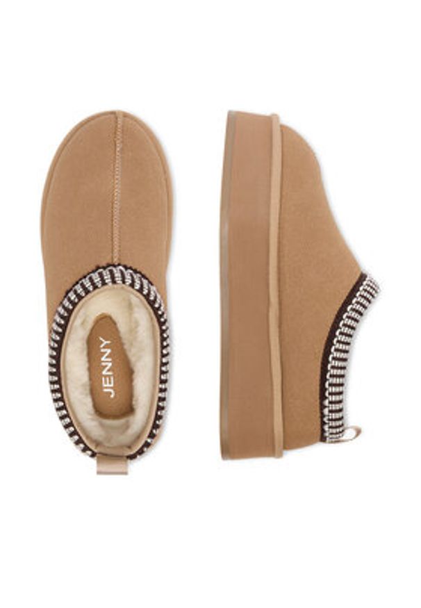 Jenny - JENNY Śniegowce CEO-LUNA BJL221102 Beżowy. Kolor: beżowy. Materiał: materiał