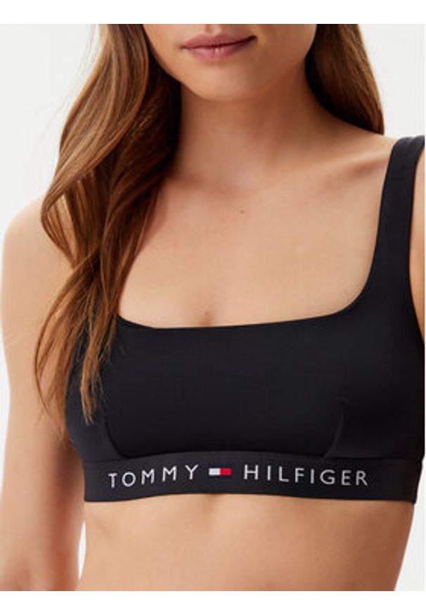 TOMMY HILFIGER - Tommy Hilfiger Góra od bikini UW0UW04108 Czarny. Kolor: czarny. Materiał: syntetyk