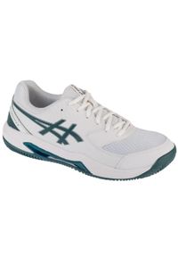 Asics - Buty do tenisa męskie, Gel-Dedicate 8 Clay. Kolor: biały, wielokolorowy, zielony. Sport: tenis