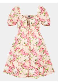 Gina Tricot Sukienka codzienna 19531 Różowy Regular Fit. Okazja: na co dzień. Kolor: różowy. Materiał: syntetyk. Typ sukienki: proste. Styl: casual