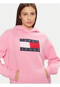 Tommy Jeans Bluza DW0DW19407 Różowy Relaxed Fit. Kolor: różowy. Materiał: bawełna #4