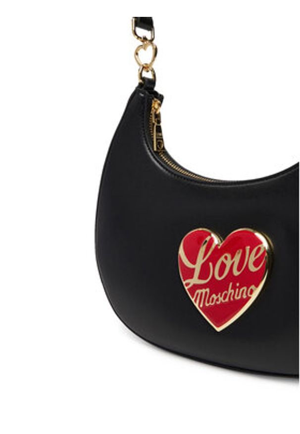 Love Moschino - LOVE MOSCHINO Torebka JC4183PP1NLP0000 Czarny. Kolor: czarny. Materiał: skórzane