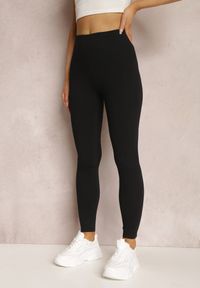 Renee - Czarne Legginsy Lepheilise. Kolor: czarny. Materiał: dzianina